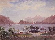 Albert Bierstadt Italian Lake Scene Germany oil painting reproduction